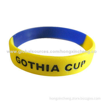 G-2014 Silicone Adjustable Wristband with Period of Color